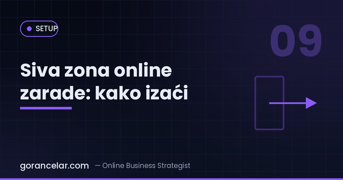 Siva zona online zarade: kako izaći — setup vodič, gorancelar.com